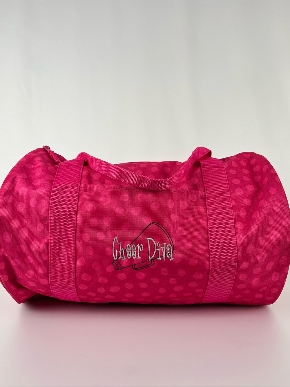 Thirty-One Gifts Sport Duffel Bag Lotsa Dots Pink Polka Dot Cheer Diva Bag